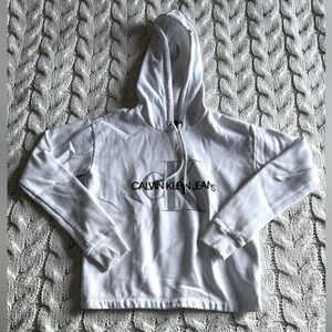 Calvin Klein White Hoodie